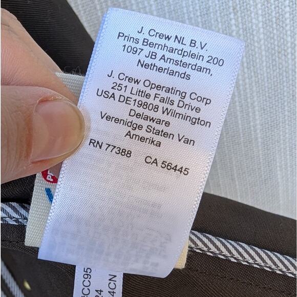 J.Crew Brown Long Barn Cotton Classic Trench Coat Jacket, size L - Picture 12 of 13